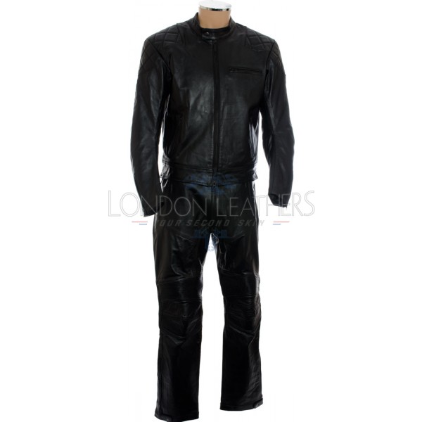 RTX Retro Sports Urban Touring 2 Piece Leather Motorcycle Suit Set